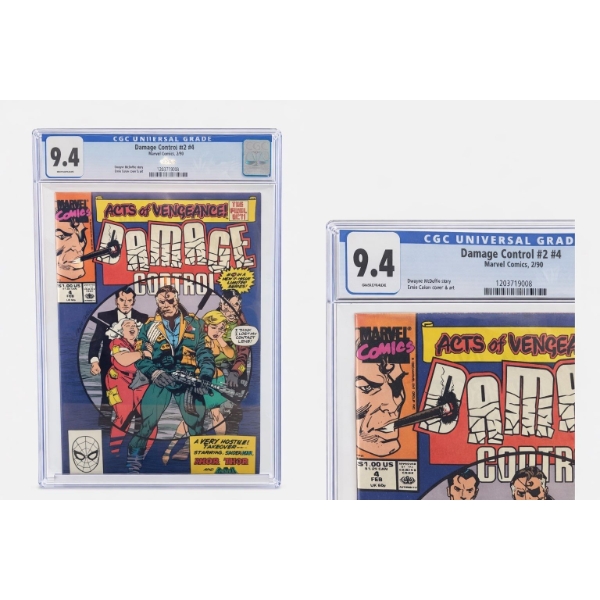  Damage control #V2 #4 marvel comics 1990 grade 9.4 