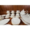 Image 4 : Royal Albert Bone China Dinnerware Set, 'Val D'Or' Pattern, 96 Pieces