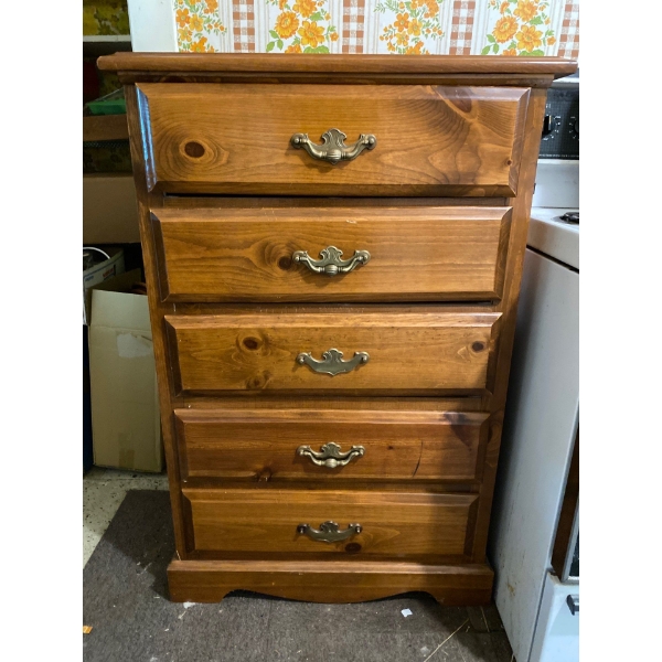 Vintage Wood Dresser Width 32" Depth 18" Hight 47"