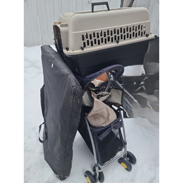Dog Stroller 39 T, 27 L, 17 W, Carrier for Small Dog, Car Seat Cover and More!