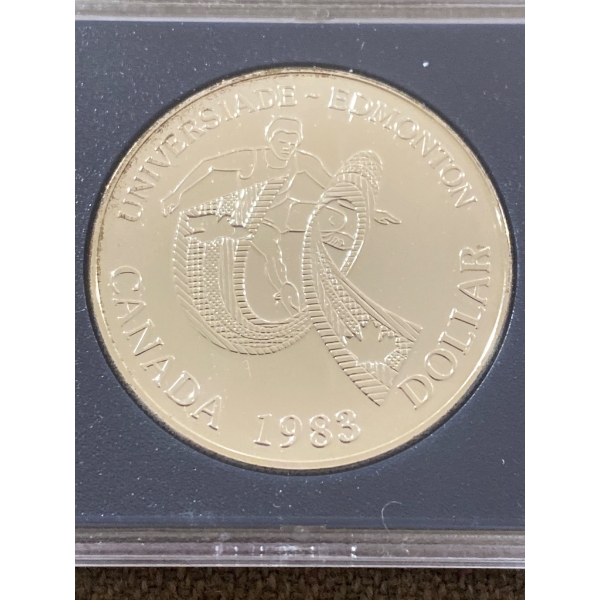 1983 Canadian Dollar Universiade Edmonton Commemorative Coin