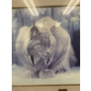 Image 4 : Framed Robert Bateman 1987 Print Featuring Lynx in Winter Scene
