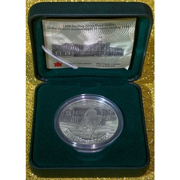 1998 125th Anniversary of the RCMP 92.5% Silver Coin, 25.175 grams