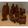 Image 1 : Hand Carved Nativity Scene 8T