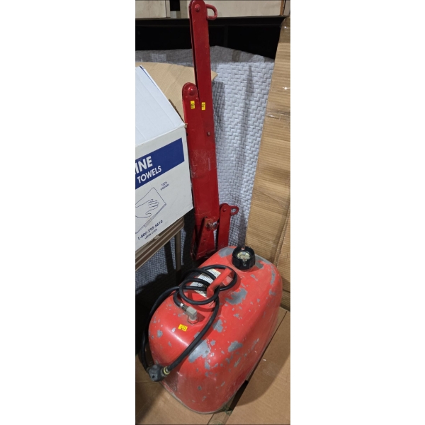 2 Horse Evener with Single Tree for Plow + Old Red Metal Gas Can