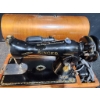 Image 2 : Singer Sewing Machine Model BAJ3-8 With Wooden Carry Case