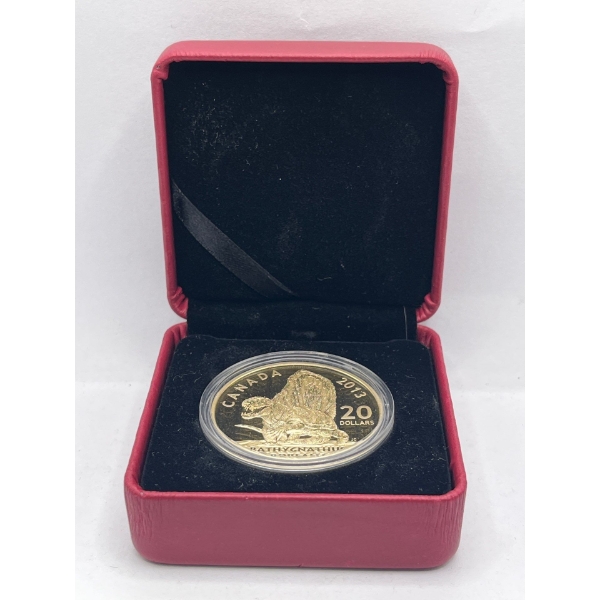 Canadian 20 Dollar - Elizabeth II Bathygnathus Borealis Silver Coin .999 31.39g