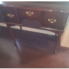 Image 3 : Wood Hall Table w Drawer 31 w 31 h & Wood Mirror 18 w 39 h