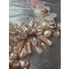 Image 6 : Stunning Handmade Rose Quartz and Mother of Pearl Floral Necklace with Matching Earrings