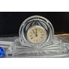 Image 2 :  Collection Of Items Clear Crystal , Crystal Clock 11''INCHES IN W . AND MORE.