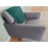 Image 3 : Grey Upholstered Chair w/ Adjustable Headrest 35 W, 39 D, 38 T 
