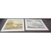 Image 2 : AP 133/250 "Shadows and Memories" James Lumbers 28 X 21, 228/375 "White Empiry" O K Schenk 25.5 X 22