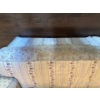 Image 2 : Enormous Over Stuffed Allen White Floral Couch 87Wx45Dx34T