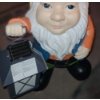 Image 2 : Outdoor Garden Gnome w/ Solar Lantern 21 T (New)
