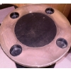 Image 2 : Compact Round Table with Integrated Cup Holders and Adjustable Office Chair
