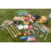 Image 1 : Complete Summer Yard & Games Pack  Frisbees, Sled, Croquet Set, Badminton, Ping Pong, Football, Lawn