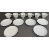 Image 1 : Royal Albert Bone China White Teacups and Saucers Set of 6