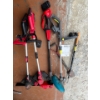 Image 2 : 3 weed eaters with charger, and battery . One craftsman hedge trimmer, missing charger has battery.