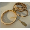 Image 2 : Assortment Of Carved Bone Collectables - Braclets Jewelry & More