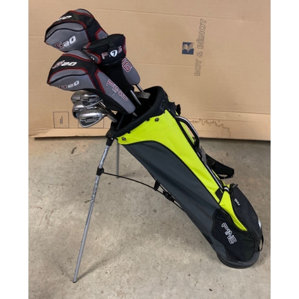 PING Enhanced Ergonomics Golf Club Set w/ Standing Case 