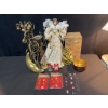 Image 1 : Christmas Decor Lot: Angels, Tree, Reindeer, Ornaments & More