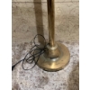 Image 2 : Brass Floor Lamp With Frosted Glass Shade and Art Deco Design