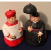 Image 1 : Made in Columbia Ceramic Monk Figures - 8T