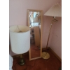 Brass Finish Floorlamp 56T, 11 W Base and Heavy Brass Table Lamp 36 T  11 W Base 