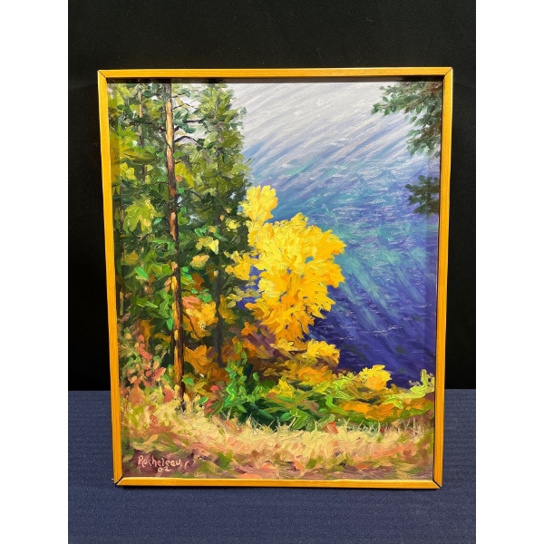 John Rocheleau "A Thirsty View" Original Oil 16Wx20H
