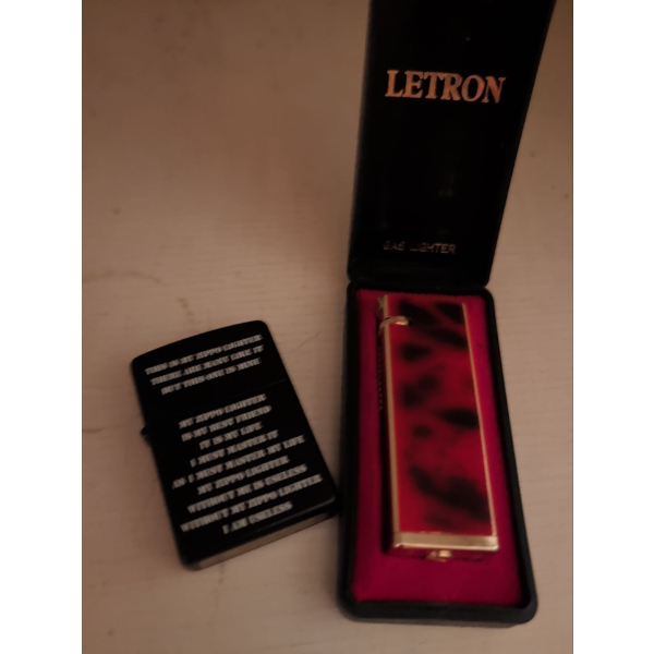 ZIPPO & Letron Refillable Lighters 