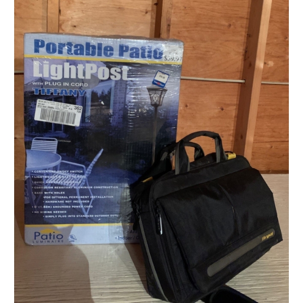 New Portable Patio Light Post w/ ULTECH Portable DVD Player Mo.DPX3290L