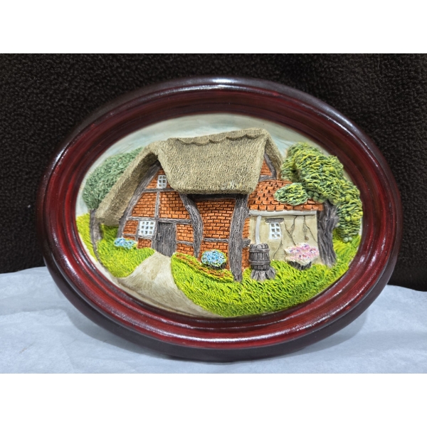 'Rural Britain Collection Cruck Cottage' Decorative Carving By British Strokes 