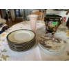 Image 1 : Dinner Plates (10), Ridgway (4), Decorative Vases (2)