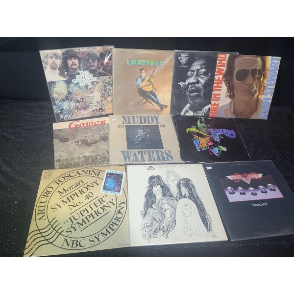 Assorted Records, Various Genres: Gordon Lightfoot, Muddy Waters, Gowan, Aerosmith and More!