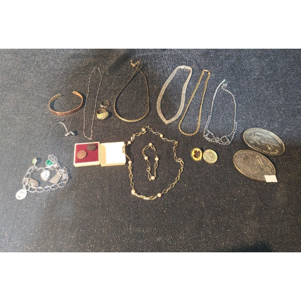 Selection of Fashion Jewelry Pieces, Edmonton Water & Sanitation Vintage Awards