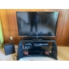 Image 1 : LG 46" LCD, Panasonic Home Theatre System with Subwoofer and 6 Speakers, TV Stand. With all remotes