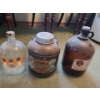 Image 1 : A&W Rootbeer Jugs X2 and an Original "Little Brown Jug" Thermos 