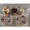 Image 3 : Captivating Ceramic Bundle! Imari Ware Plates, Pitcher and Plate, Jar and Copper Toned Trinket Dish