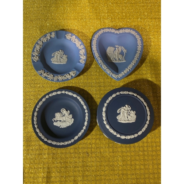 Wedgewood Jasperware Assortment ( Trinket Dish, Ashtray, Pin Dish )