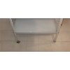 Image 4 : Vintage Wheeled Metal Kitchen Cart w/ 3 Shelves 20 W, 15 D, 31.5 T 
