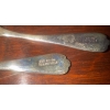 Image 3 : BIRKS Sterling Vintage Cobalt Blue Salt Cellars w/ Stamped Sterling Collectable Spoon