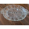 Image 2 : Largest Tray: 20.5 X 10.5, Circular Glass Platter 13" Diameter 