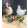 Image 1 : Collection of Roosters and Hens- Tallest w/ Crackle Finish 9 W, 15 T 