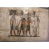 Image 7 : Egyptian Papyrus: Longest-  32 X 12.5, Two 13.5 X 9.5, Framed Under Glass 12 X 10.5
