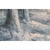 Image 3 : Painting of Winter Mountain Scene- Artist R. Wand, 27.5 X 23.5 Framed Under Glass 