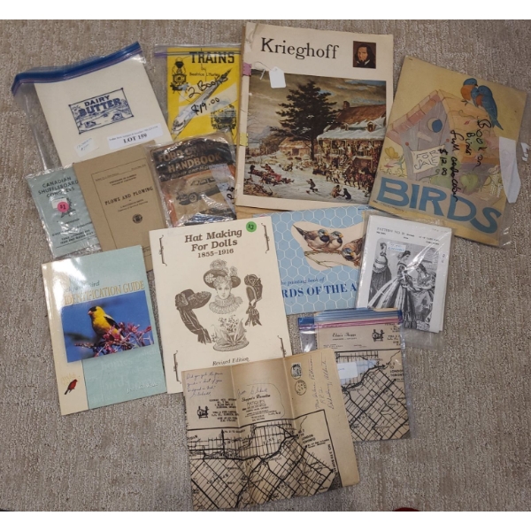 Asst Books incl Hat Making, Bird, Vintage Ford Handbook, Patterns and more