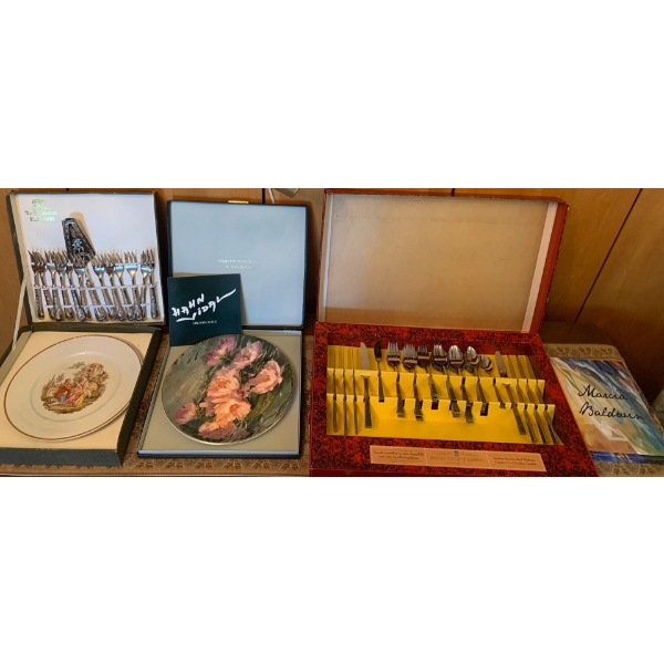 L A Marco Silver Plated Cutlery Set w/ Royal Dahlton Dreaming Lotus & Empire Cutlery Set & More