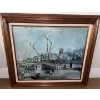 Image 1 : "Winter Landscape" by Dutch Master Jan Van De Cappelle  Frozen River  Cottages  Trees