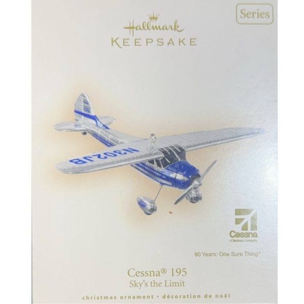 Hallmark Keepsake Ornament: "Cessna 195" - 'Sky’s the Limit' Series (2007) Serial Number QX2377