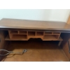 Image 3 : Walnut Drop Top Desk w/ Lockable Compartment 31x16x41 Office Organizer 
